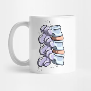 Lumbar Vertebrae Illustration Mug